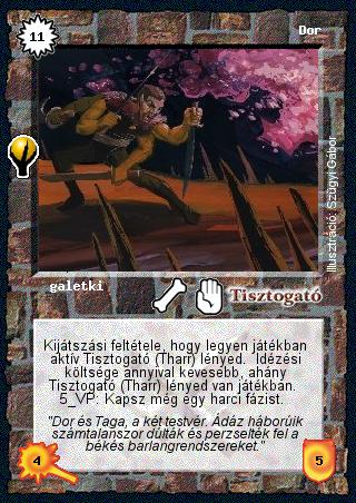 Kiadás: Alappakli, 5. kiadás (Ősök városa)
Gyakoriság: ritka