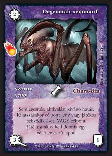 Kiadás: Mágusok Alkonya
Gyakoriság: ritka